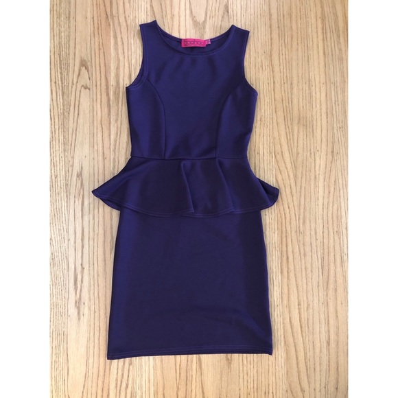 boohoo peplum dress